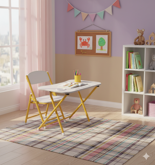 Tiny Tots Foldable Desk & Chair Set