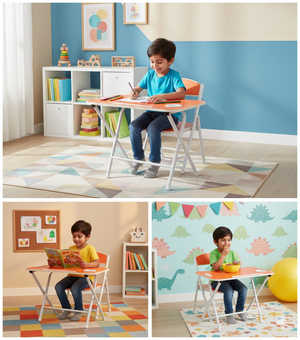 Tiny Tots Foldable Desk & Chair Set