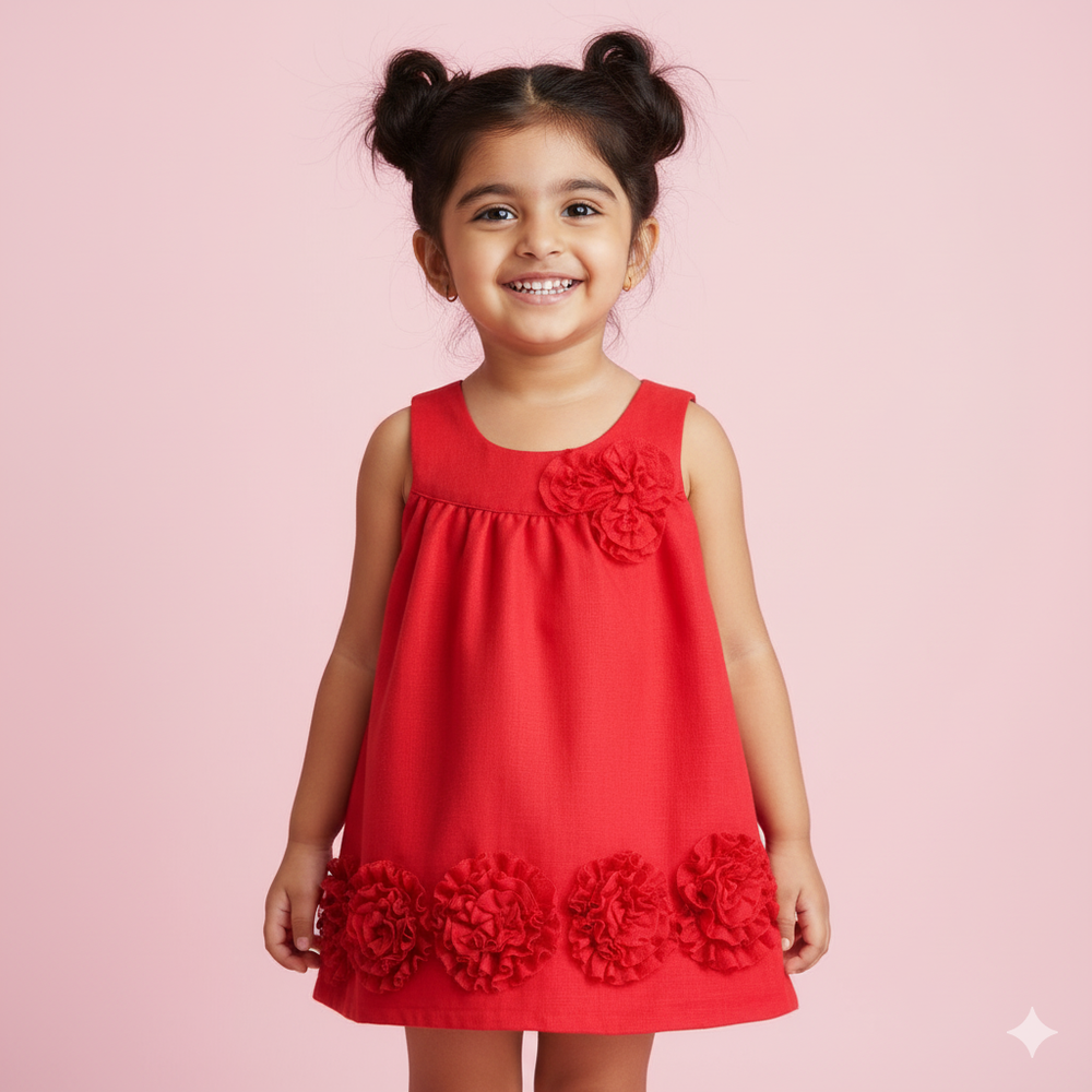 Cozy Bloom Winter Dress