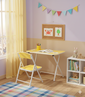 Tiny Tots Foldable Desk & Chair Set