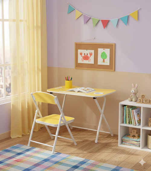 Tiny Tots Foldable Desk & Chair Set