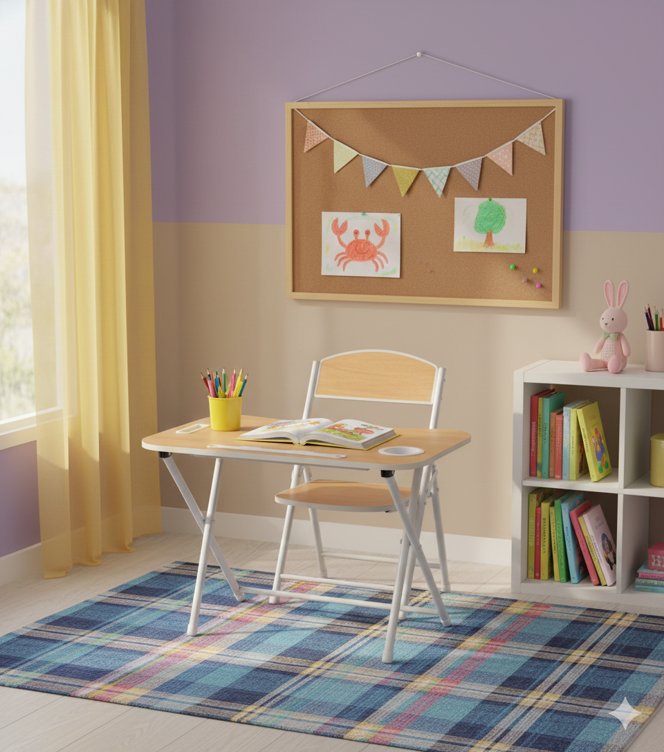 Tiny Tots Foldable Desk & Chair Set