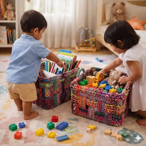 Square Cotton Basket Set