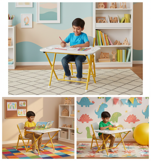 Tiny Tots Foldable Desk & Chair Set