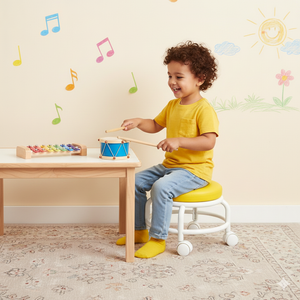 Kids Stool on Wheels