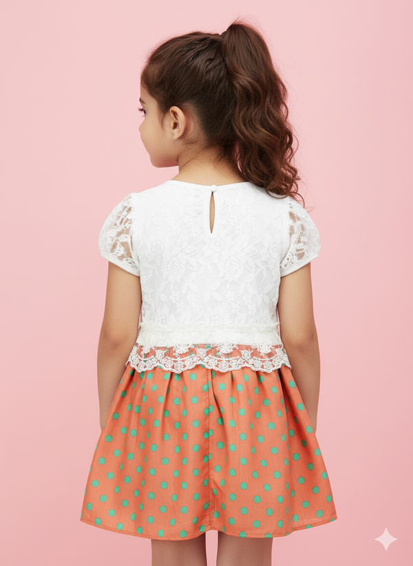 Sunset Polka Dress