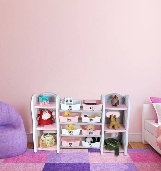 Basket Shelf Rack Pink (Big)