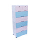 Soft Hued Chest of Drawer Pink & Blue