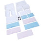 Soft Hued Chest of Drawer 3 Pink & 3 Blue
