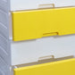 Soft Hued Chest Of Drawer White & Yellow (Large)