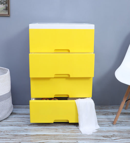 Soft Hued Chest Of Drawer Yellow (Large)