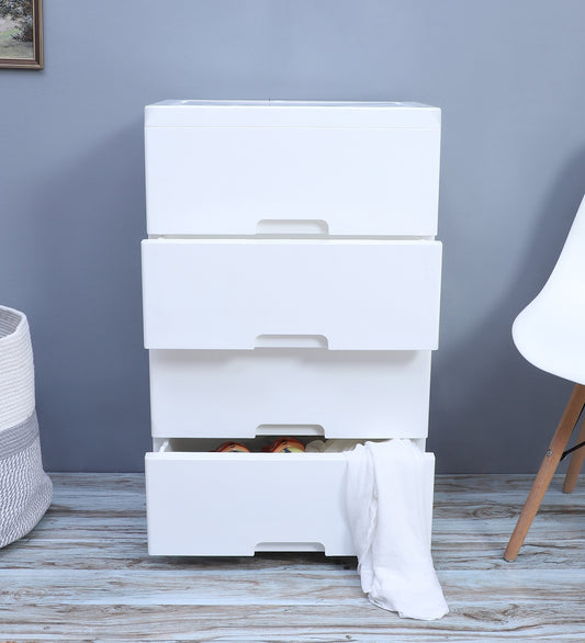 Soft Hued Chest Of Drawer White (Large)