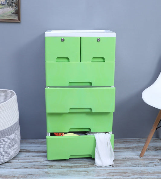 Soft Hued Chest Of Drawer Green