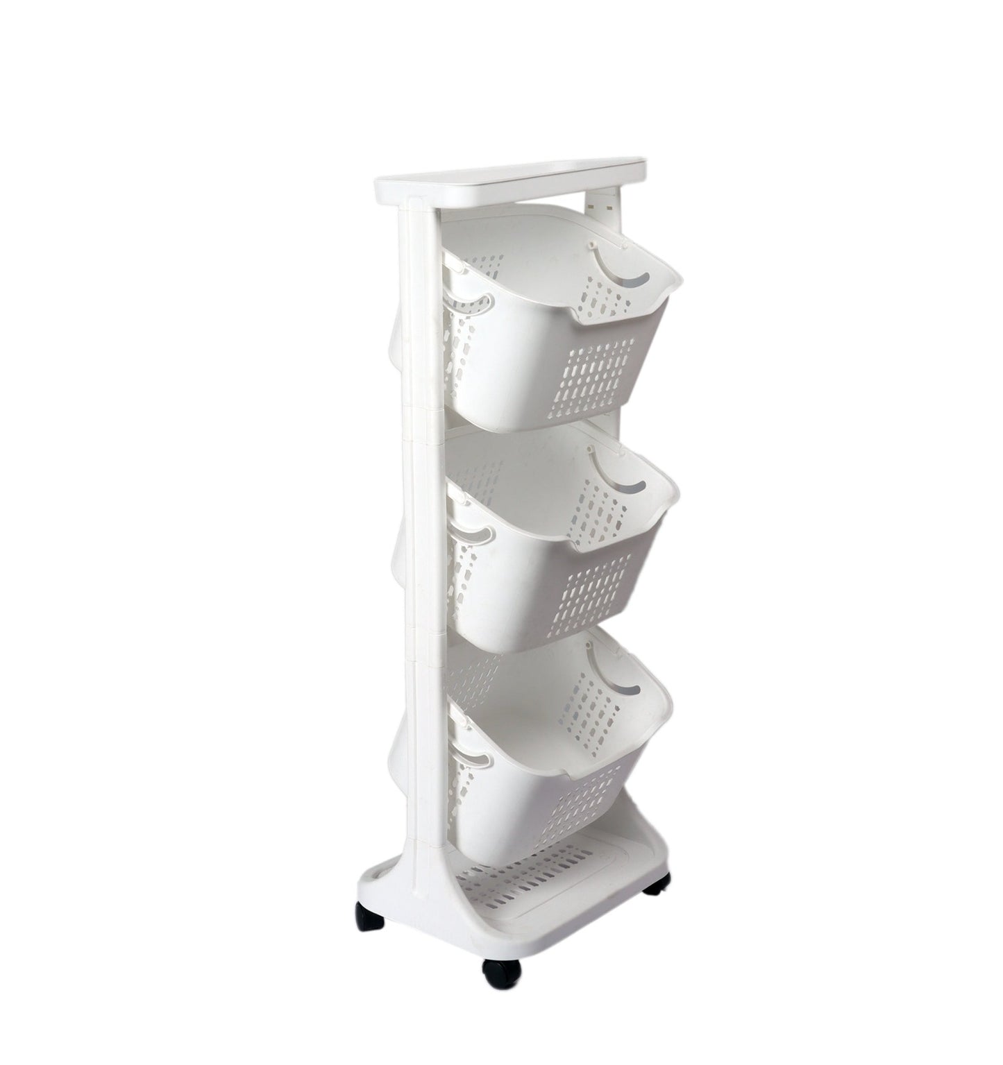 Storage Rolling Cart (White)