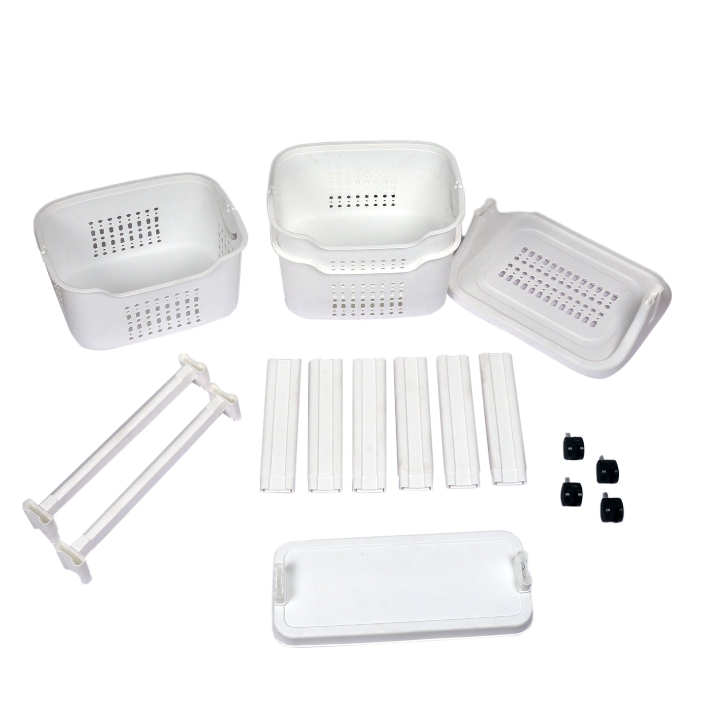 Storage Rolling Cart (White)