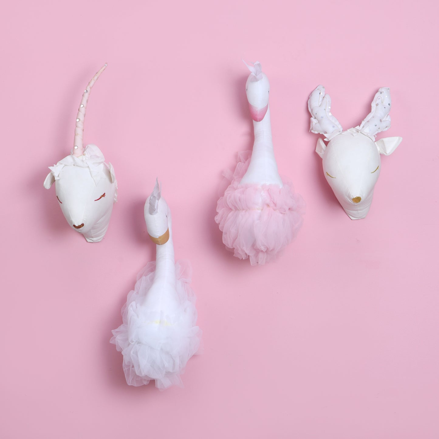 Pink Deer Wall Decor