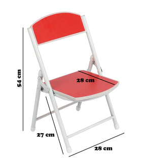 Foldable Chair for Kids Red Set of 4