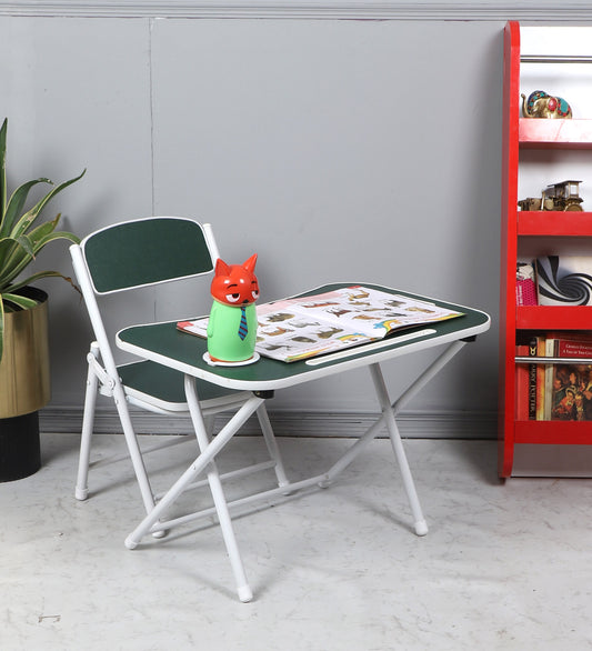 Foldable Table Chair Set Dark Green (3-6 yrs)