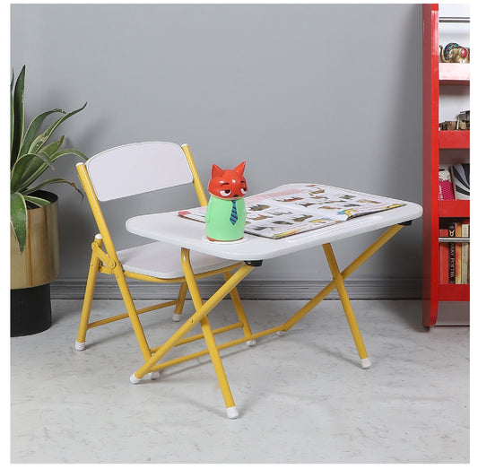 Foldable Table Chair Set White (3-6 yrs)