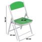Foldable Chair for Kids Green Set of 4