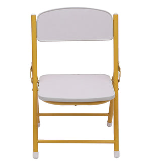 Foldable Chair for Kids Dark White Set of 4