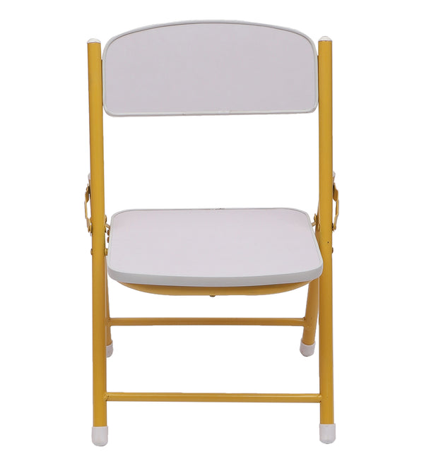Foldable Chair for Kids Dark White Set of 4