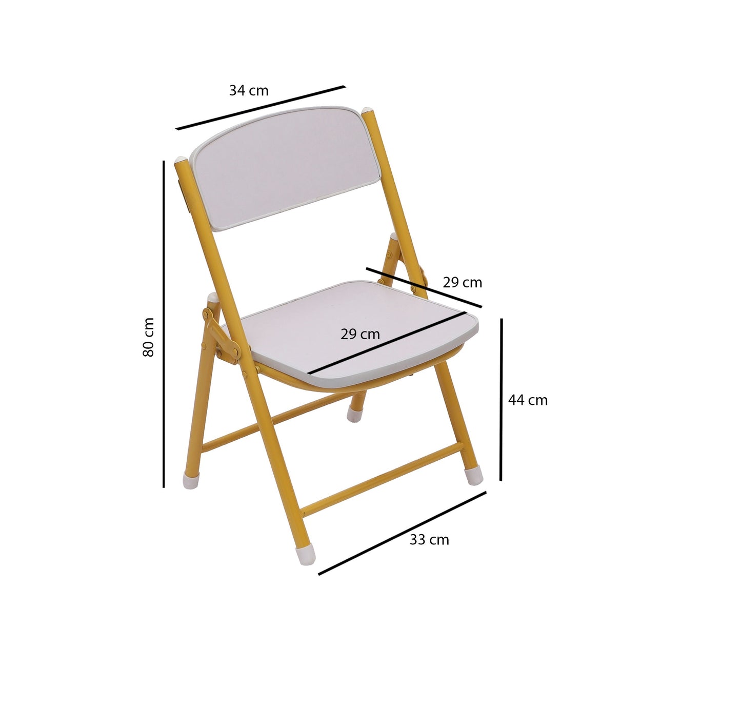 Foldable Table Chair Set White (3-6 yrs)