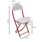Foldable Table Chair Set White (Large)