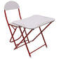 Foldable Table Chair Set White (Large)