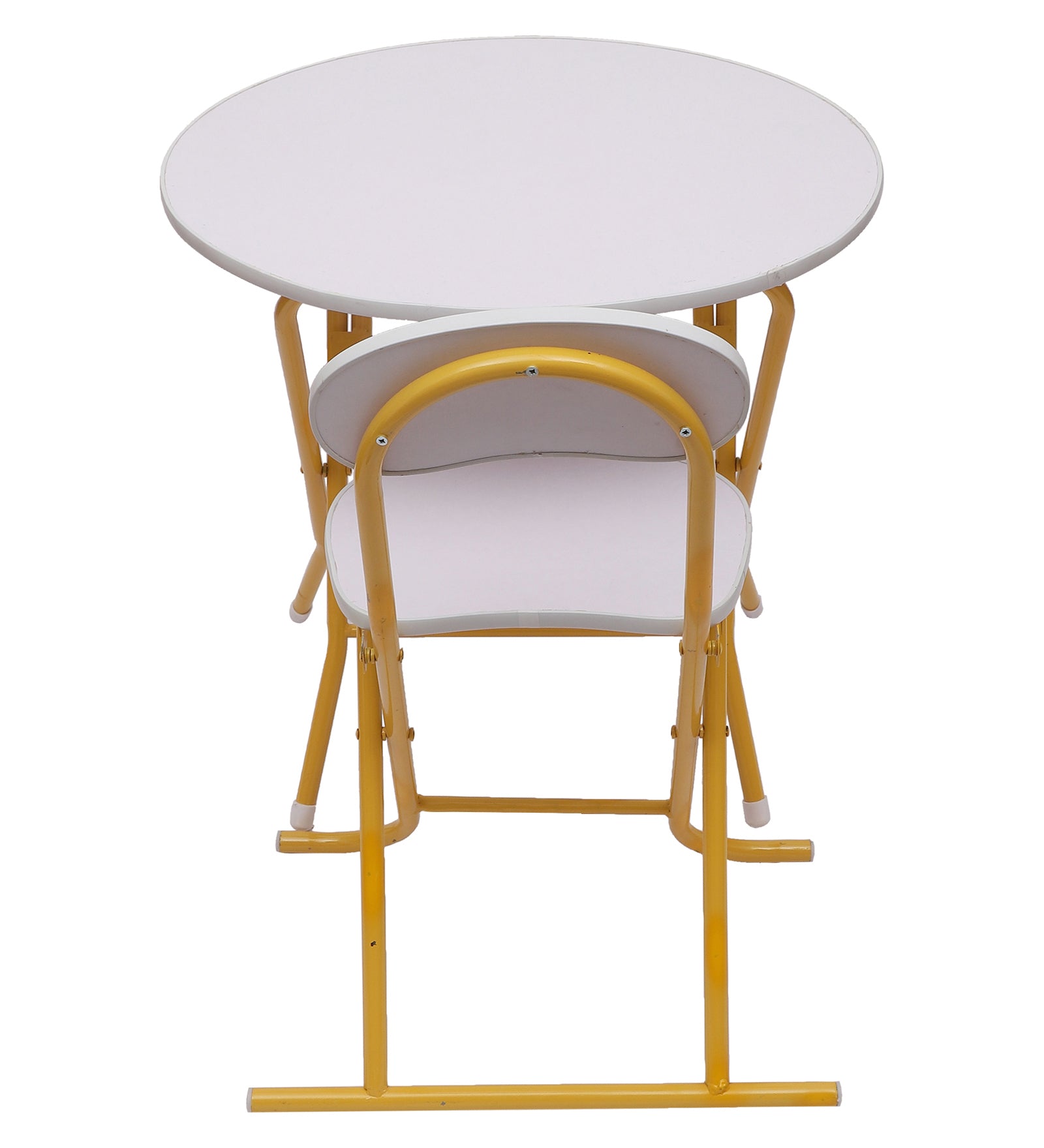 Foldable round clearance table and chairs