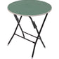 Foldable Round Table Chair Set Green (Large)