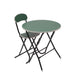 Foldable Round Table Chair Set Green (Large)