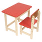 Wooden Table Chair Set Red (3-6 yrs)