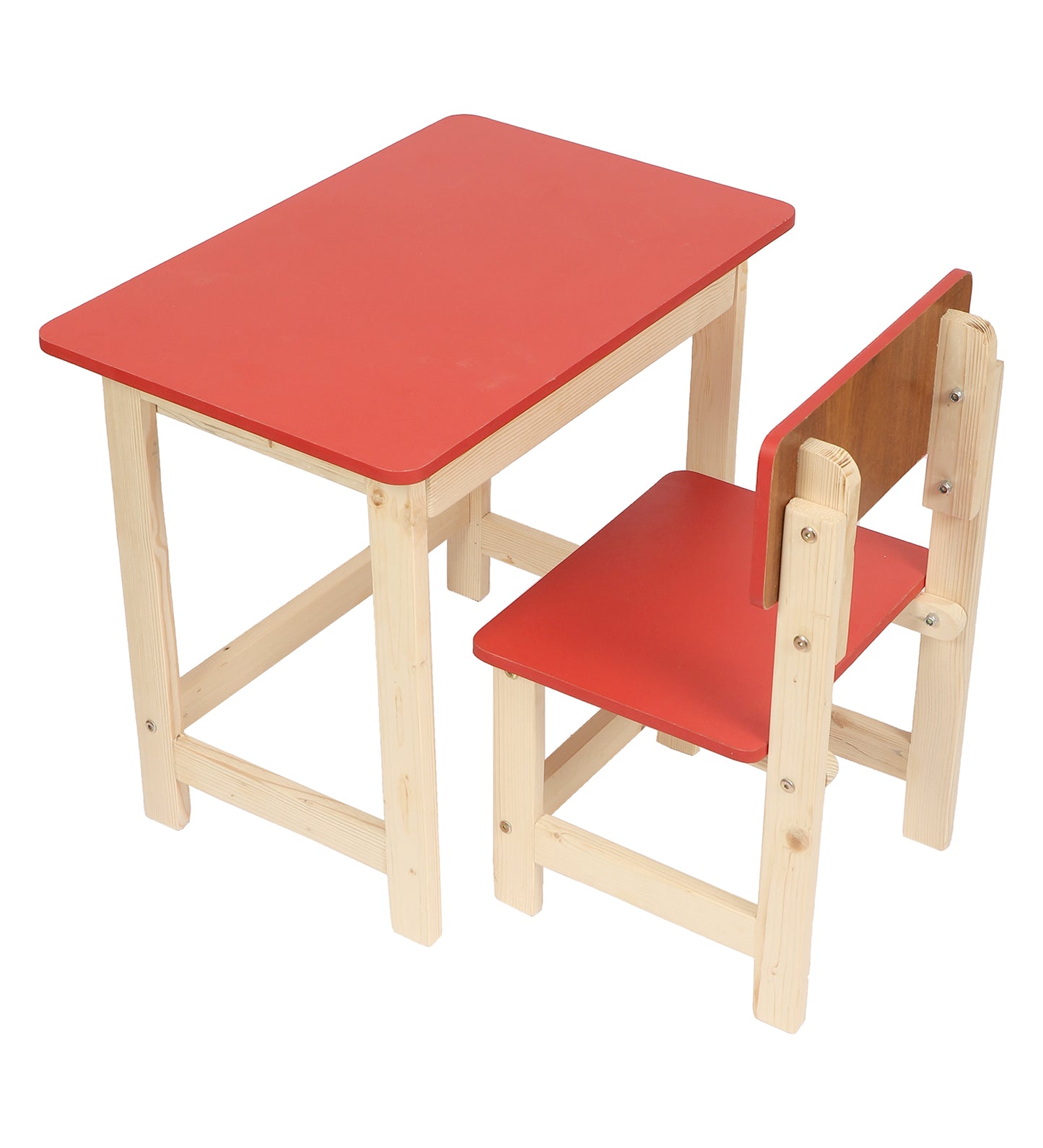 Wooden Table Chair Set Red (3-6 yrs)