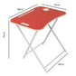 Foldable Table Chair Set Red (Large)