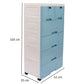 Soft Hued Chest Of Drawer Blue