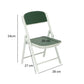 Foldable Chair for Kids Dark Green Set of 4