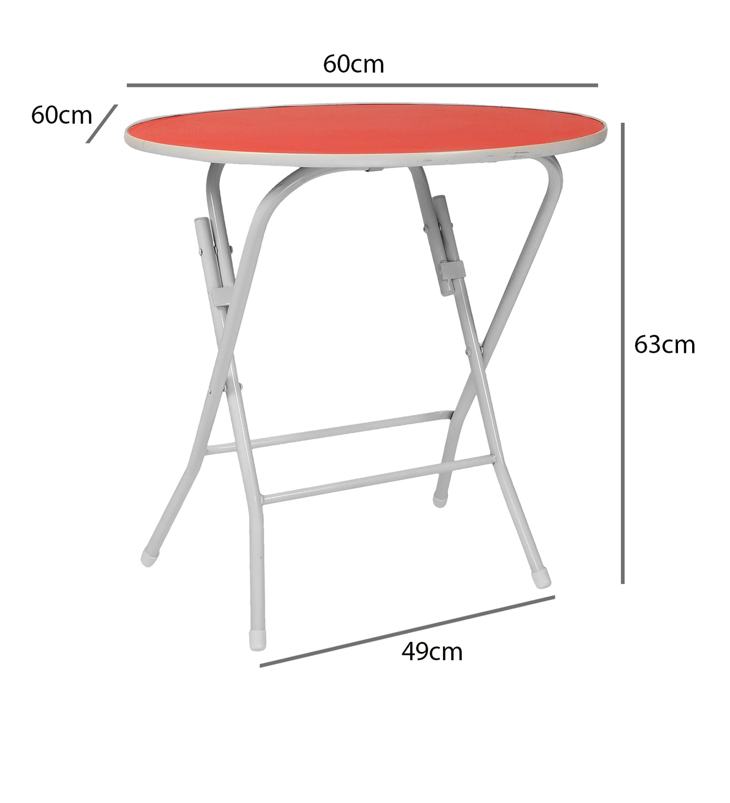 Foldable Round Table Chair Set Red (5-12 yrs, Large)