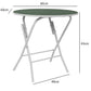 Foldable Round Table Chair Set Blue (Large)