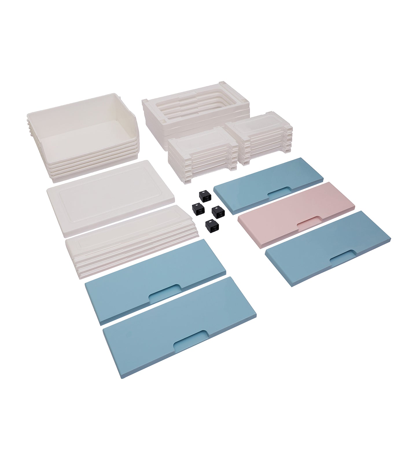 Soft Hued Chest Of Drawer Blue Pink