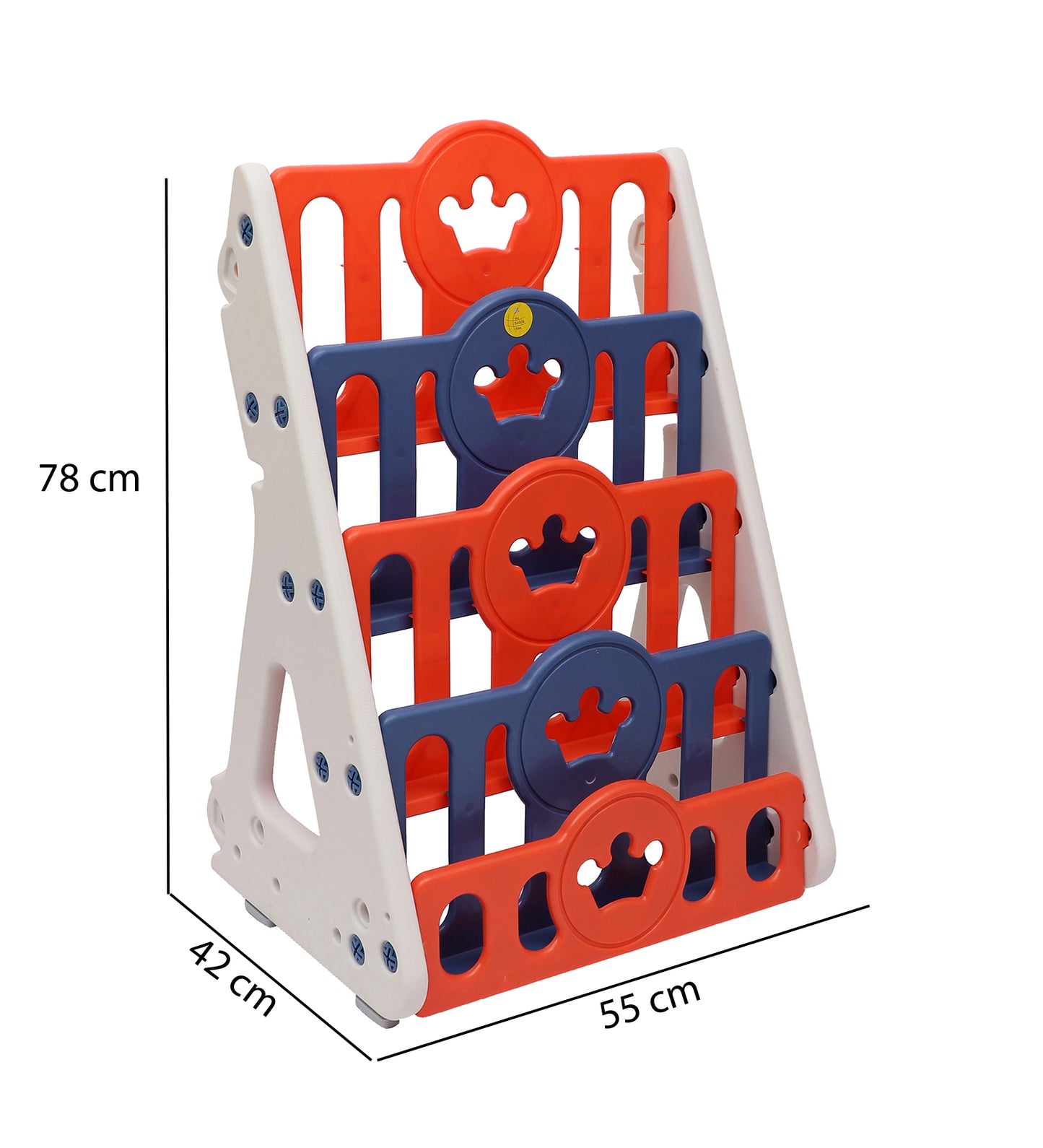 Book Rack Red Blue