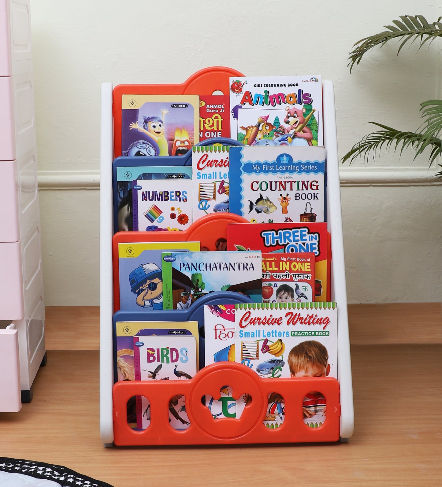 Book Rack Red Blue