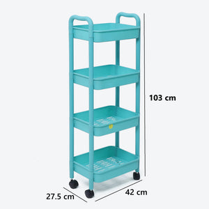 Sleek Storage 4-Layer Trolley