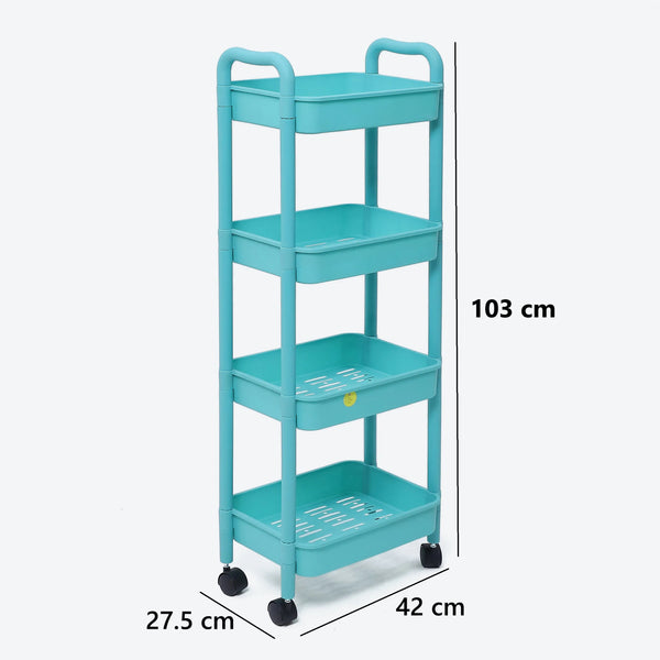 Sleek Storage 4-Layer Trolley