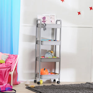 Sleek Storage 4-Layer Trolley