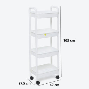 Sleek Storage 4-Layer Trolley