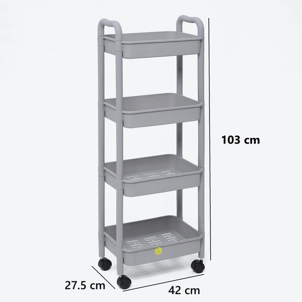 Sleek Storage 4-Layer Trolley