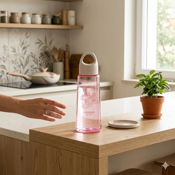 Pink Splash Water Bottle