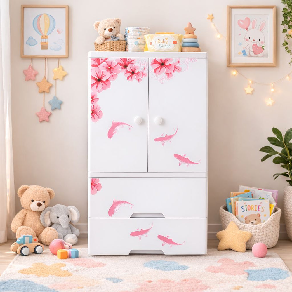 Pink Flowers Wardrobe (Small)