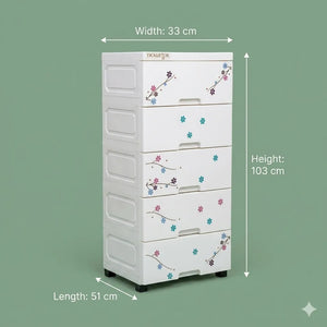 5 Drawer Shoe Rack Cabinet